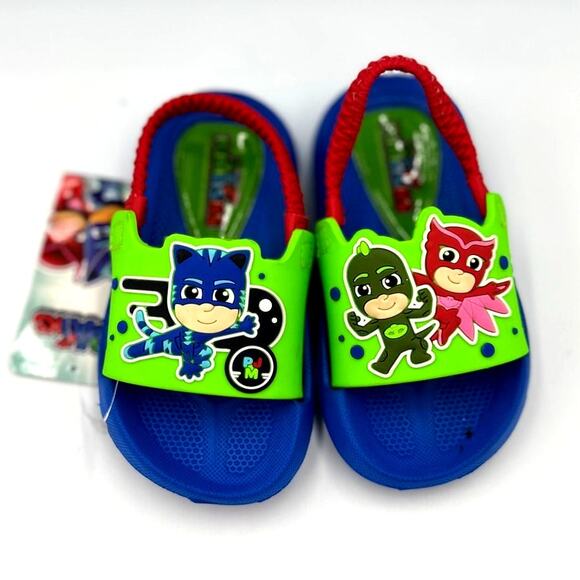 PJ Masks Little Boys Slide Sandals - Toddler size 5/6 - Picture 1 of 8